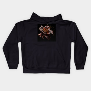 Luxury Glamorous Flower Fluid Abstract Kids Hoodie